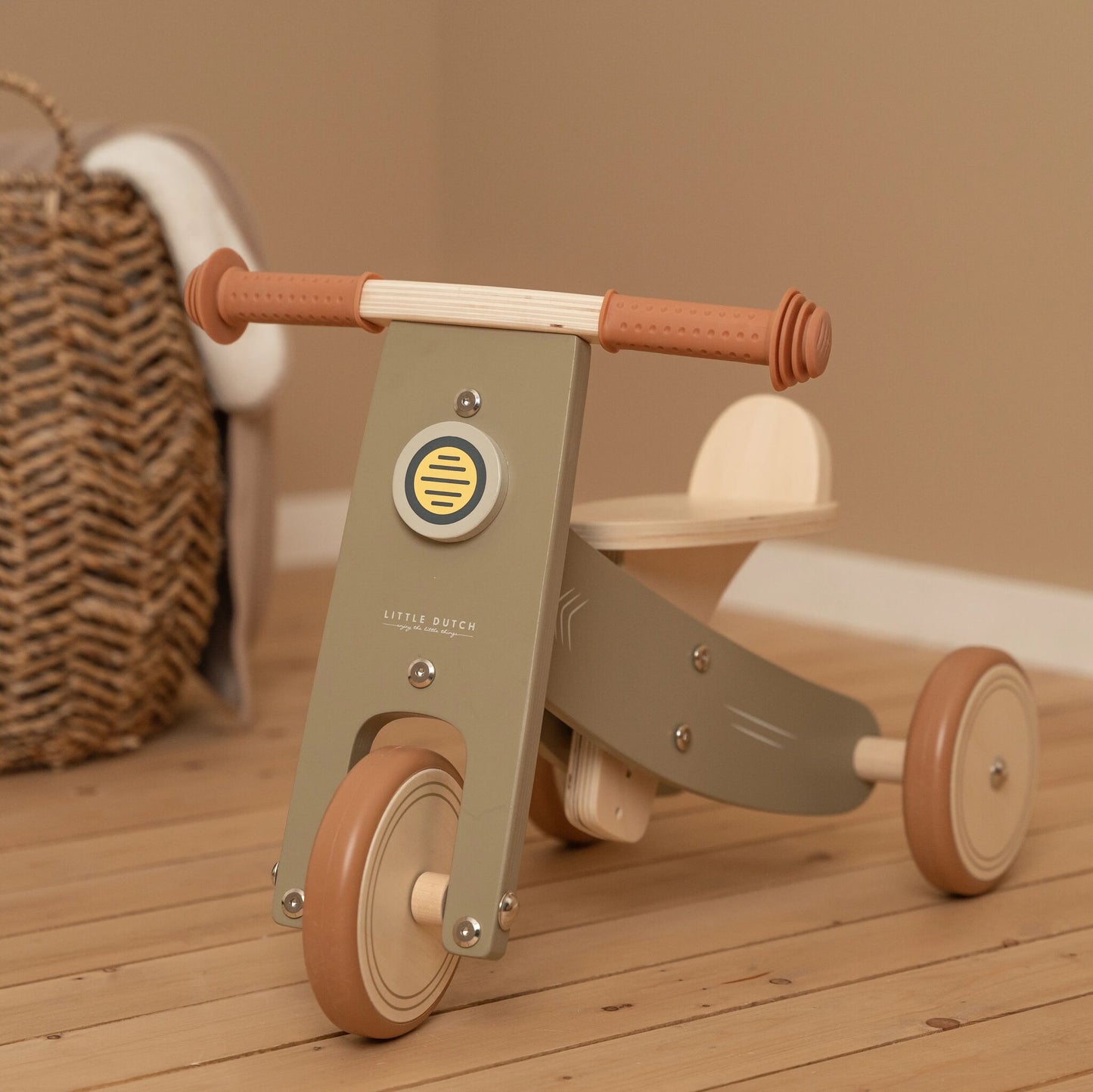 Little Dutch Wooden Tricycle- Olive