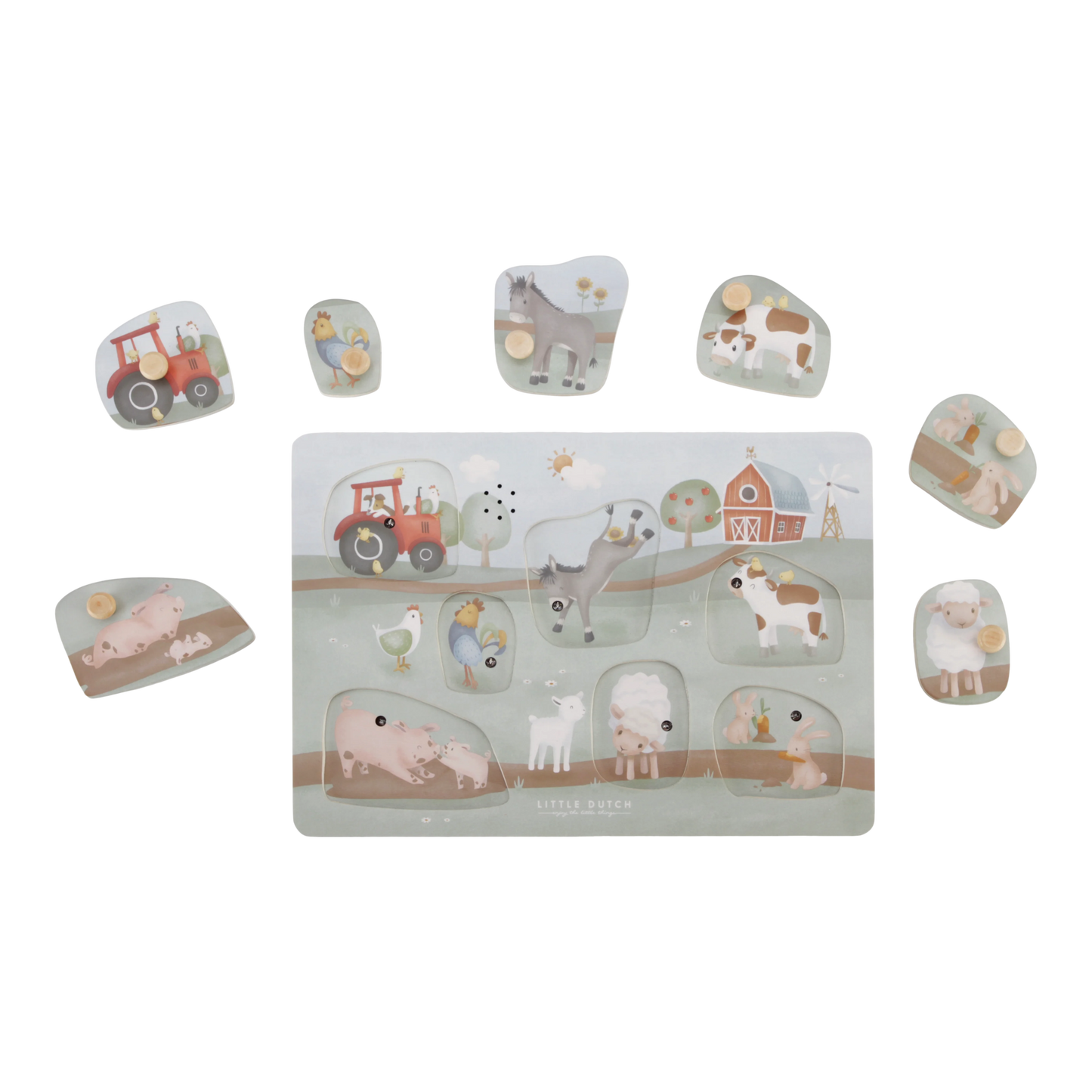Little Dutch Wooden Sound Puzzle  - Little Farm