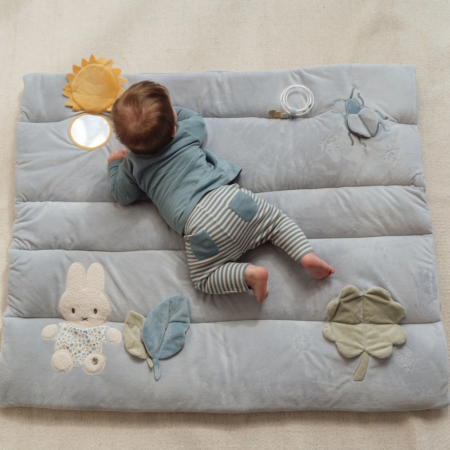 Miffy x Little Dutch Playpen mat - Lucky Leaves