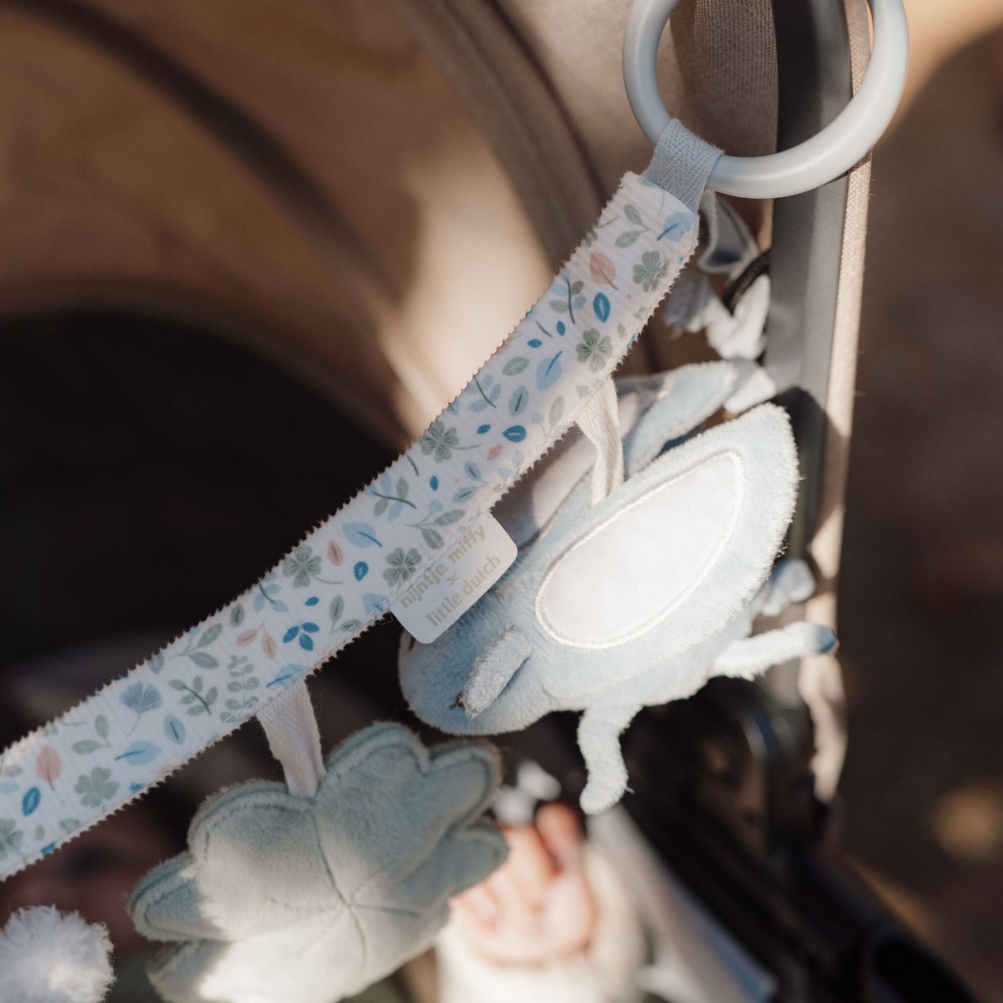 Miffy x Little Dutch Stroller toy chain - Lucky Leaves