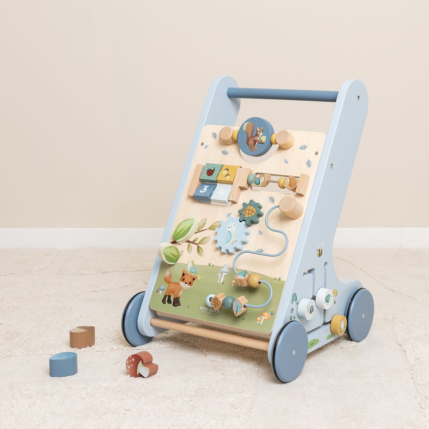 Little Dutch Multi-activity Baby Walker - Forest Friends