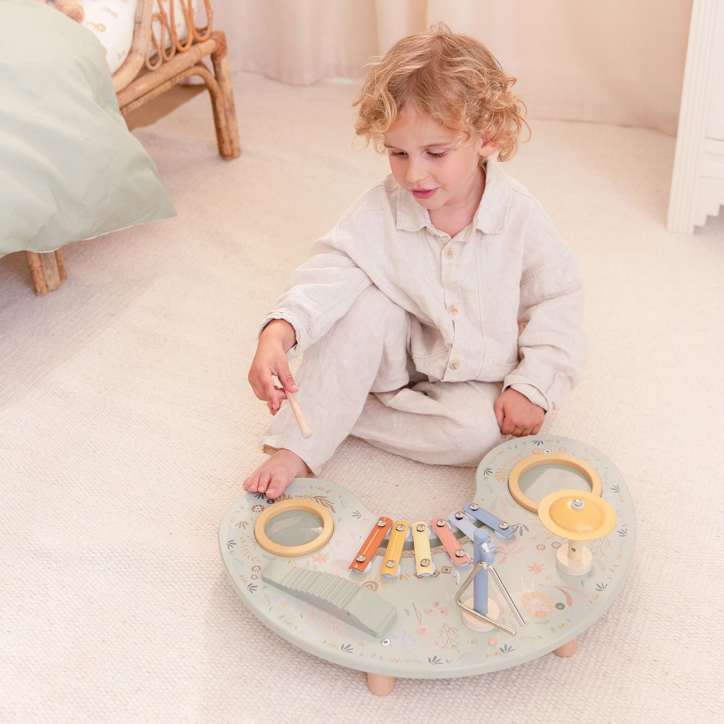 Little Dutch Wooden Musical Table- Safari Friends