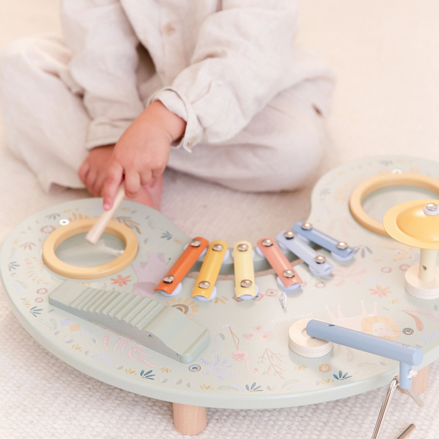 Little Dutch Wooden Musical Table- Safari Friends
