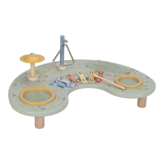 Little Dutch Wooden Musical Table- Safari Friends