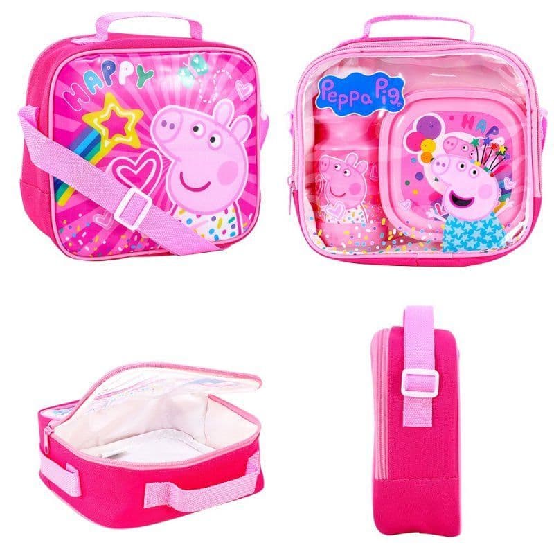Peppa Pig 3- Piece Lunch Box