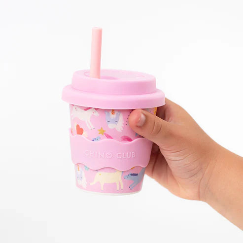 Chino Cup Pink Unicorn 4oz Babychino Cup