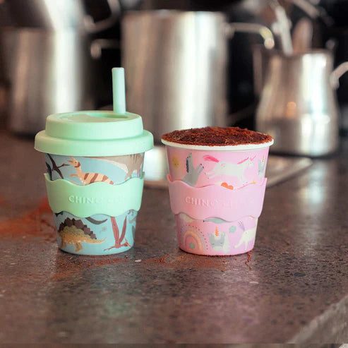 Chino Cup Pink Unicorn 4oz Babychino Cup