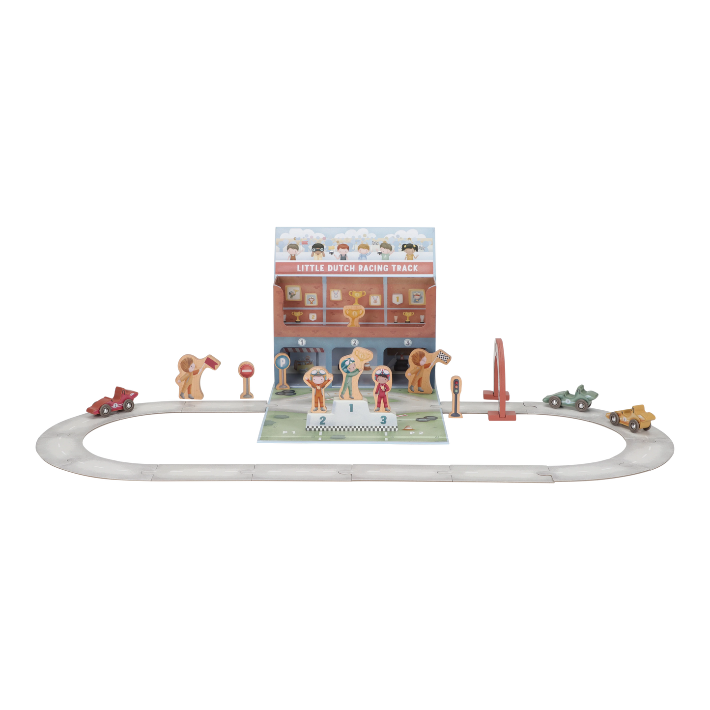 Little Dutch Playcase Race Track & Accessories