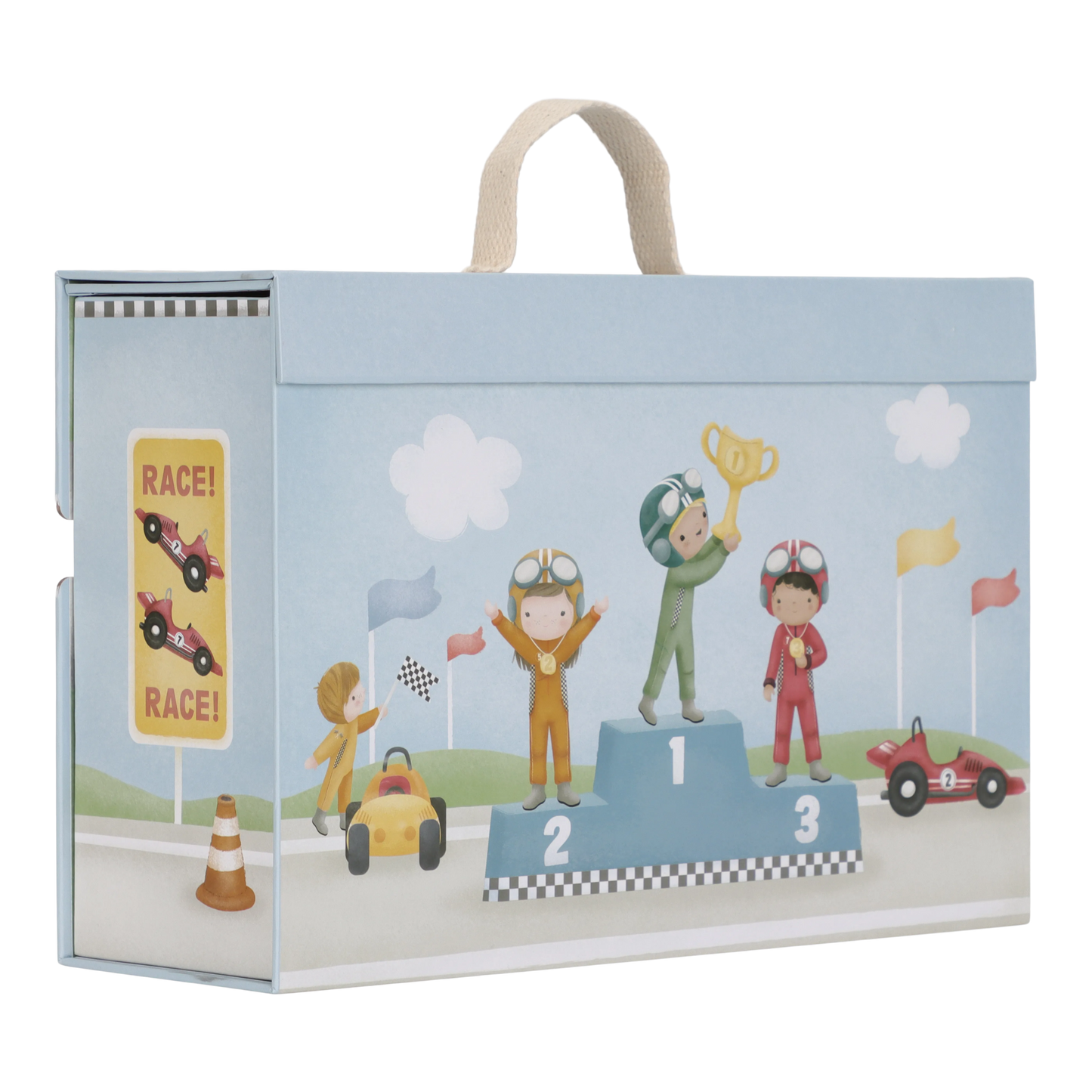 Little Dutch Playcase Race Track & Accessories