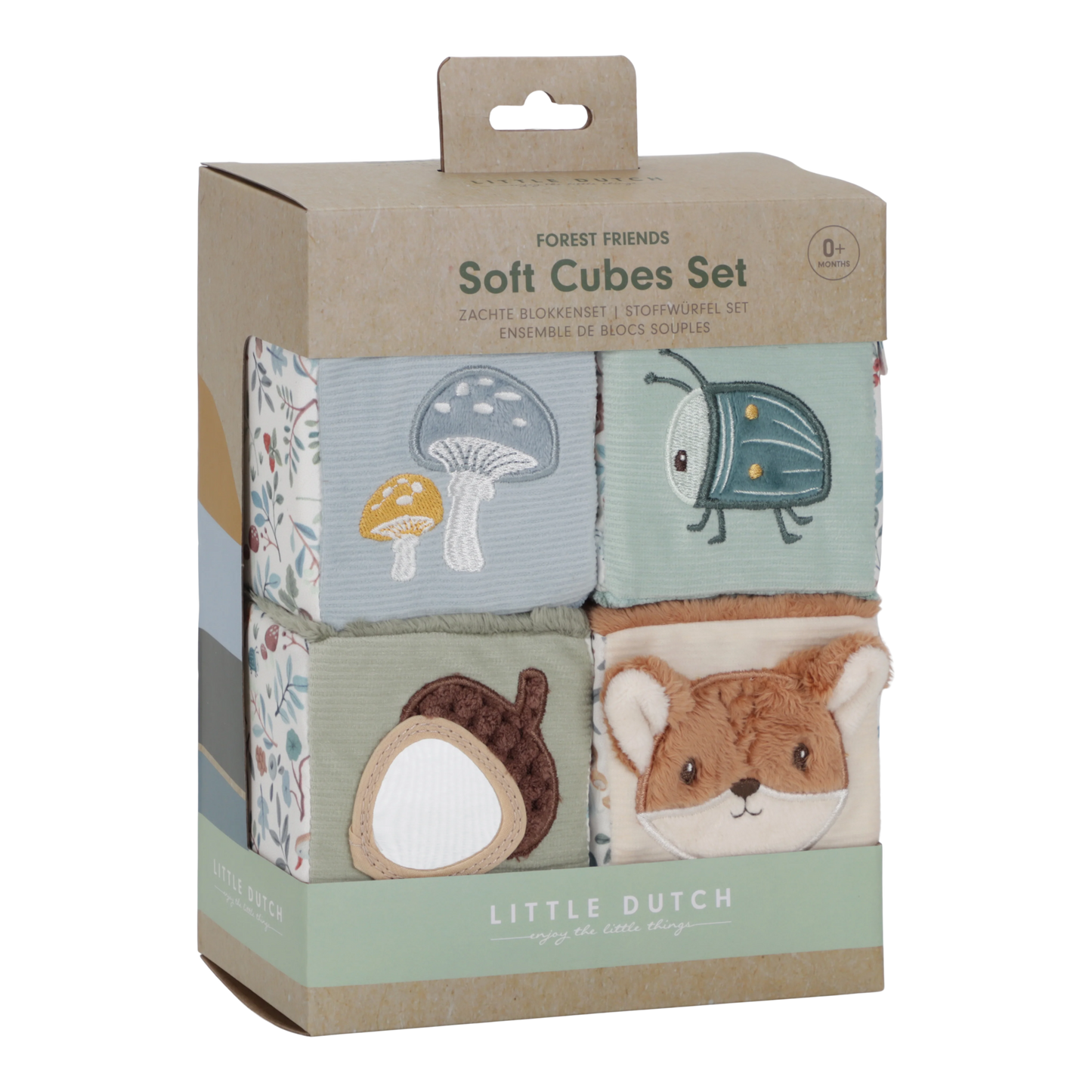 Little Dutch 4 Soft Blocks- Forest Friends