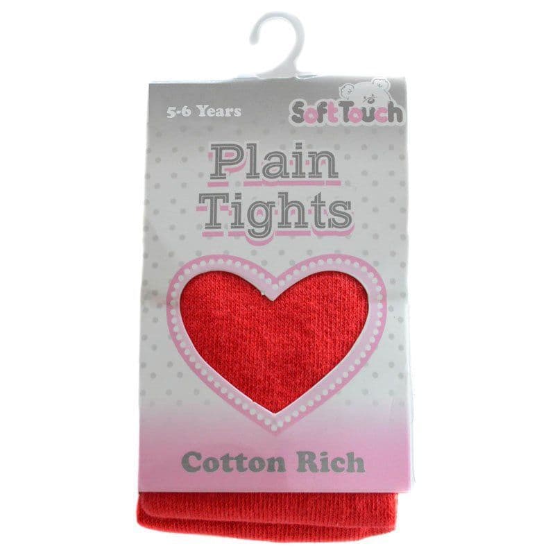 Soft Touch Red Cotton Tights