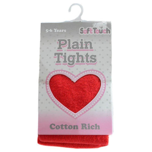 Soft Touch Red Cotton Tights