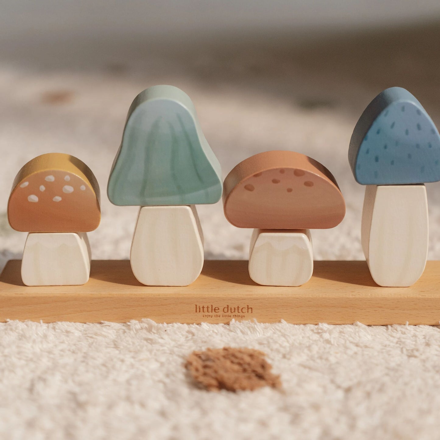 Little Dutch Stacking Puzzle Mushrooms - Forest Friends
