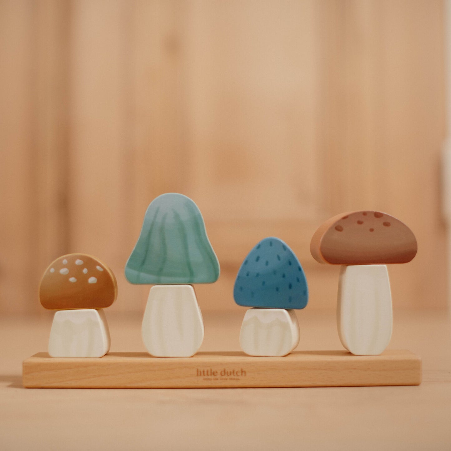 Little Dutch Stacking Puzzle Mushrooms - Forest Friends