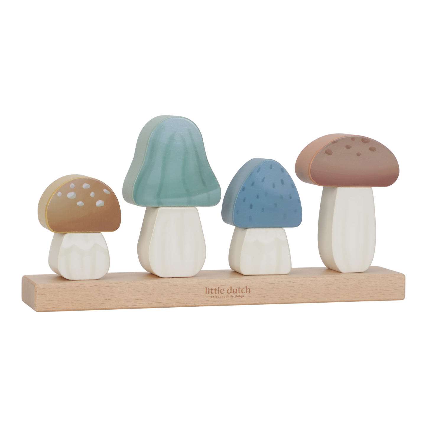 Little Dutch Stacking Puzzle Mushrooms - Forest Friends