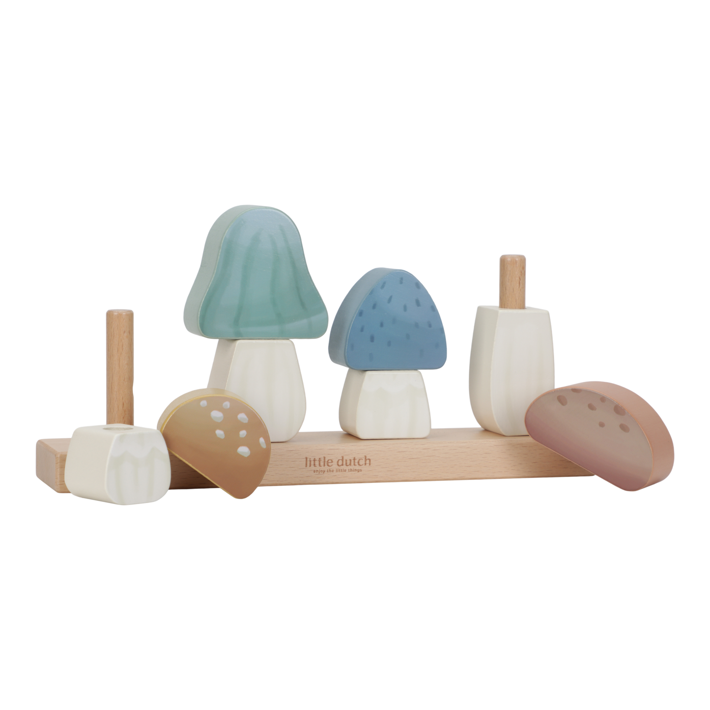 Little Dutch Stacking Puzzle Mushrooms - Forest Friends