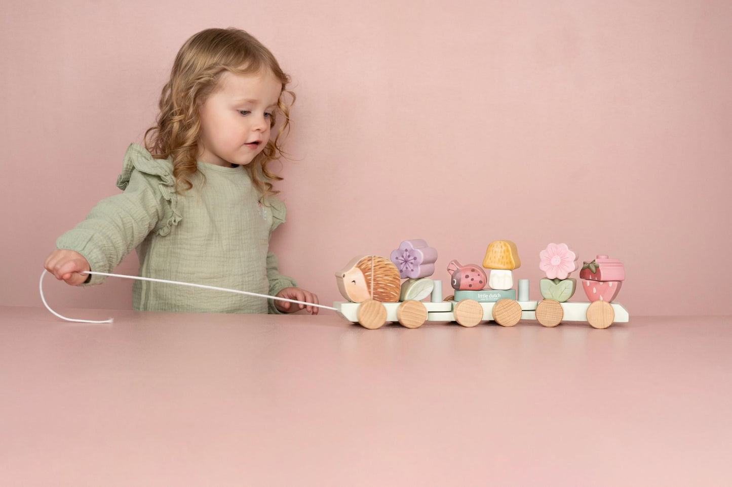 Little Dutch Stacking Train Hedgehog- Fairy Garden