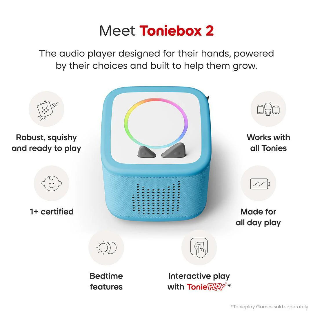 Tonies | Toniebox 2 Starter Set With Creative Tonie- Sky Blue