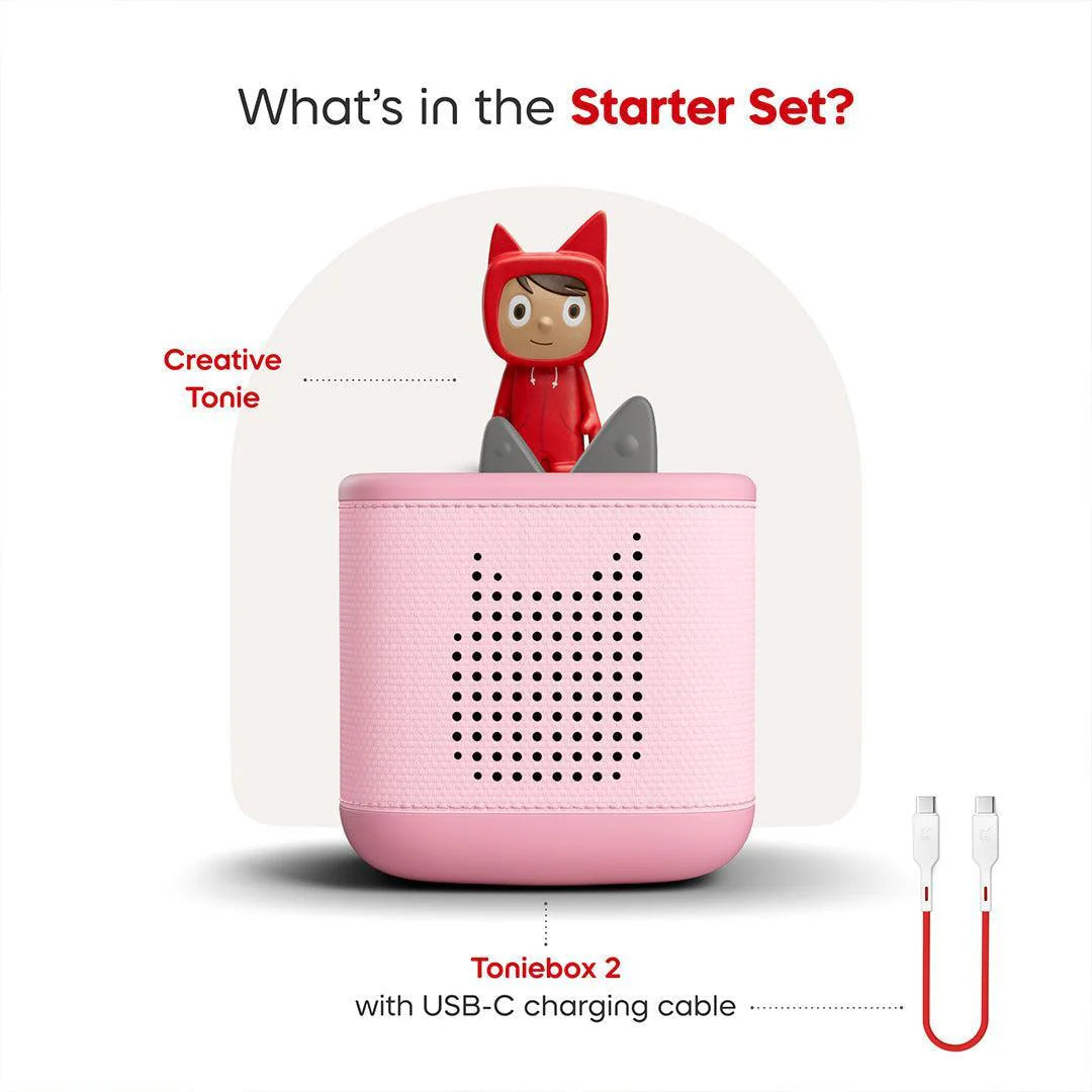 Tonies | Toniebox 2 Starter Set With Creative Tonie- Cloud Pink