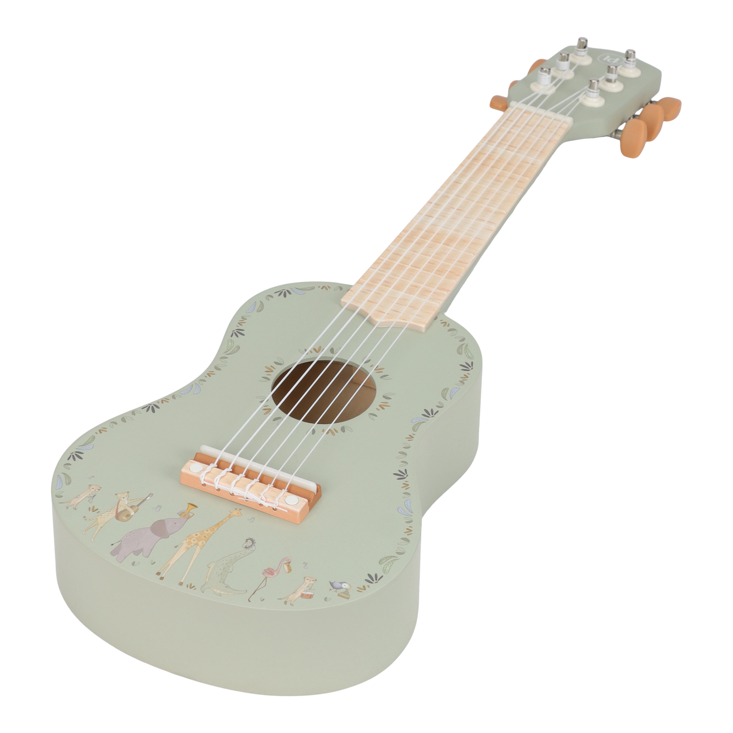 Little Dutch Wooden Guitar Green - Safari Friends