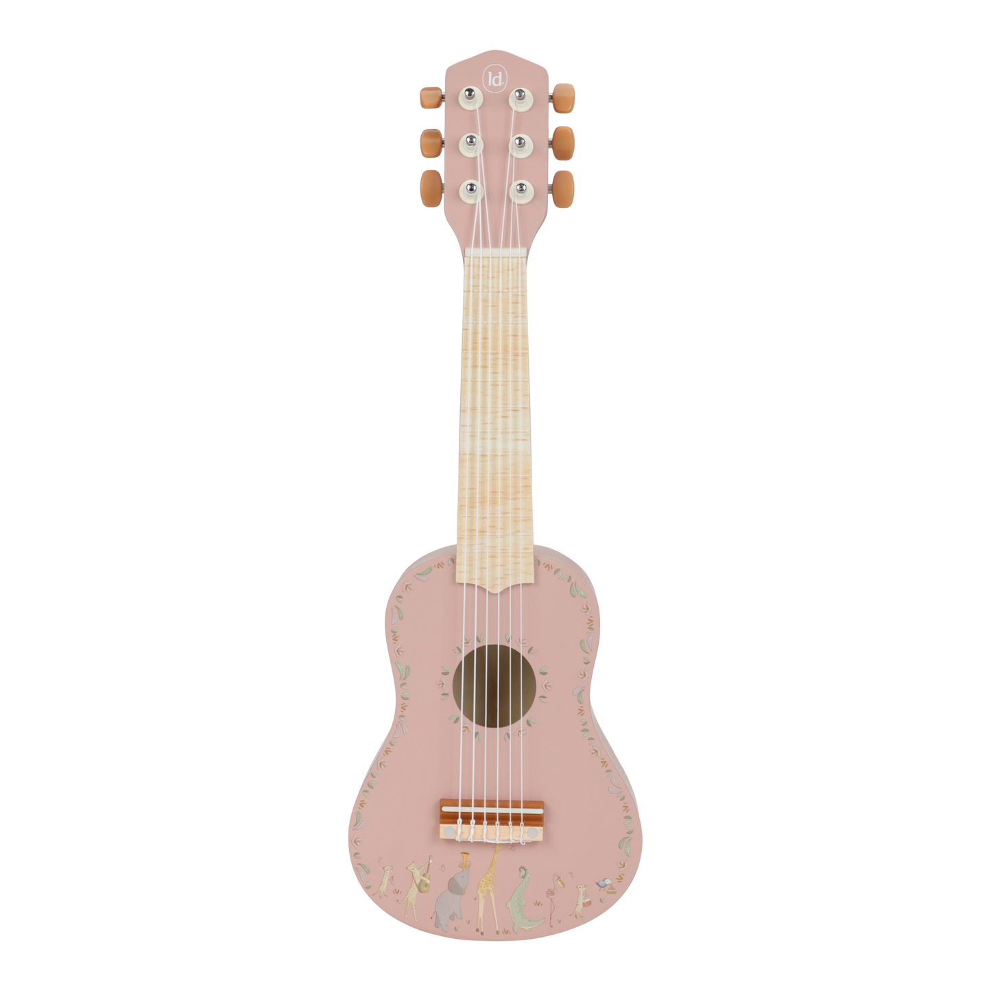 Little Dutch Wooden Guitar Pink - Safari Friends