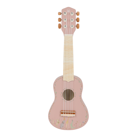 Little Dutch Wooden Guitar Pink - Safari Friends