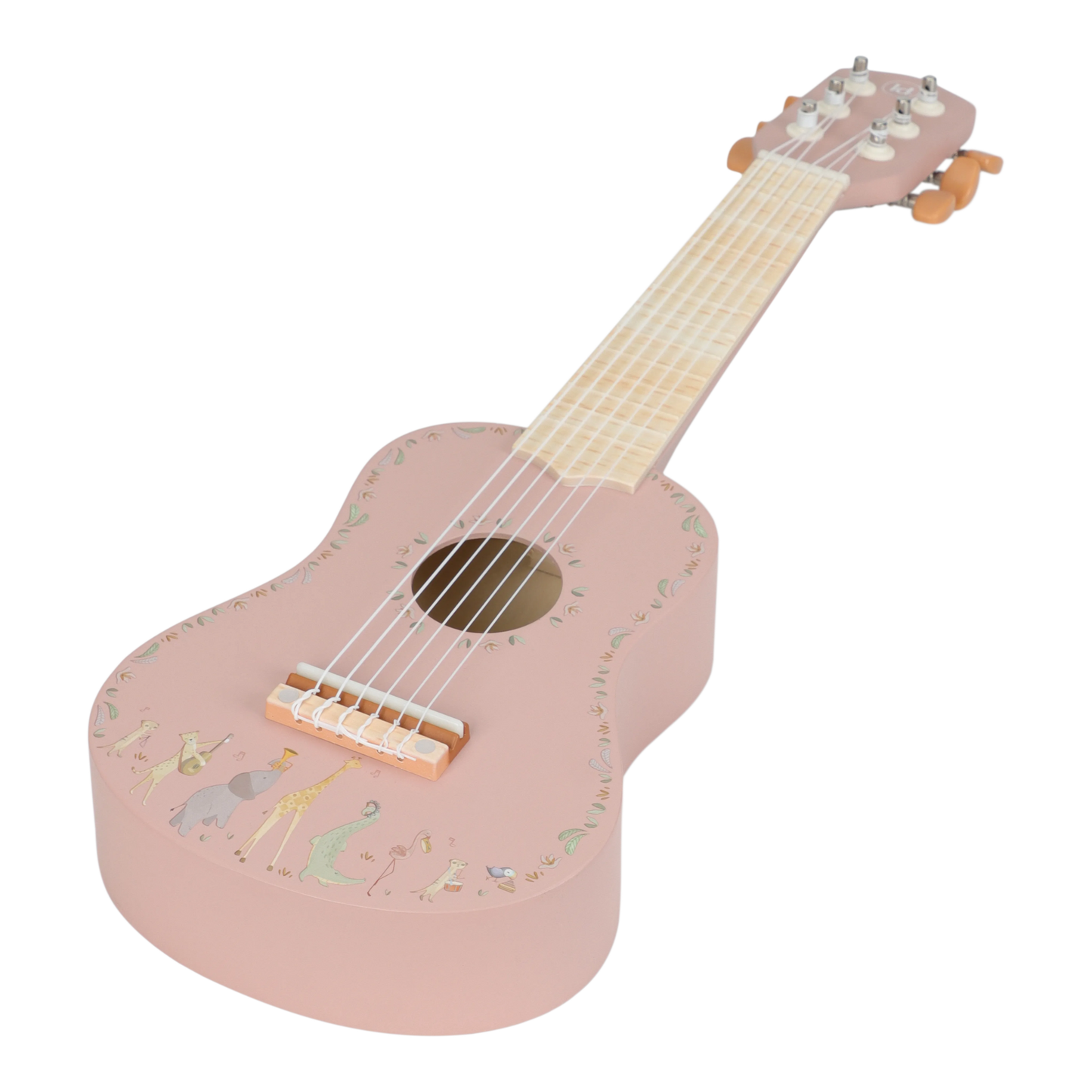 Little Dutch Wooden Guitar Pink - Safari Friends