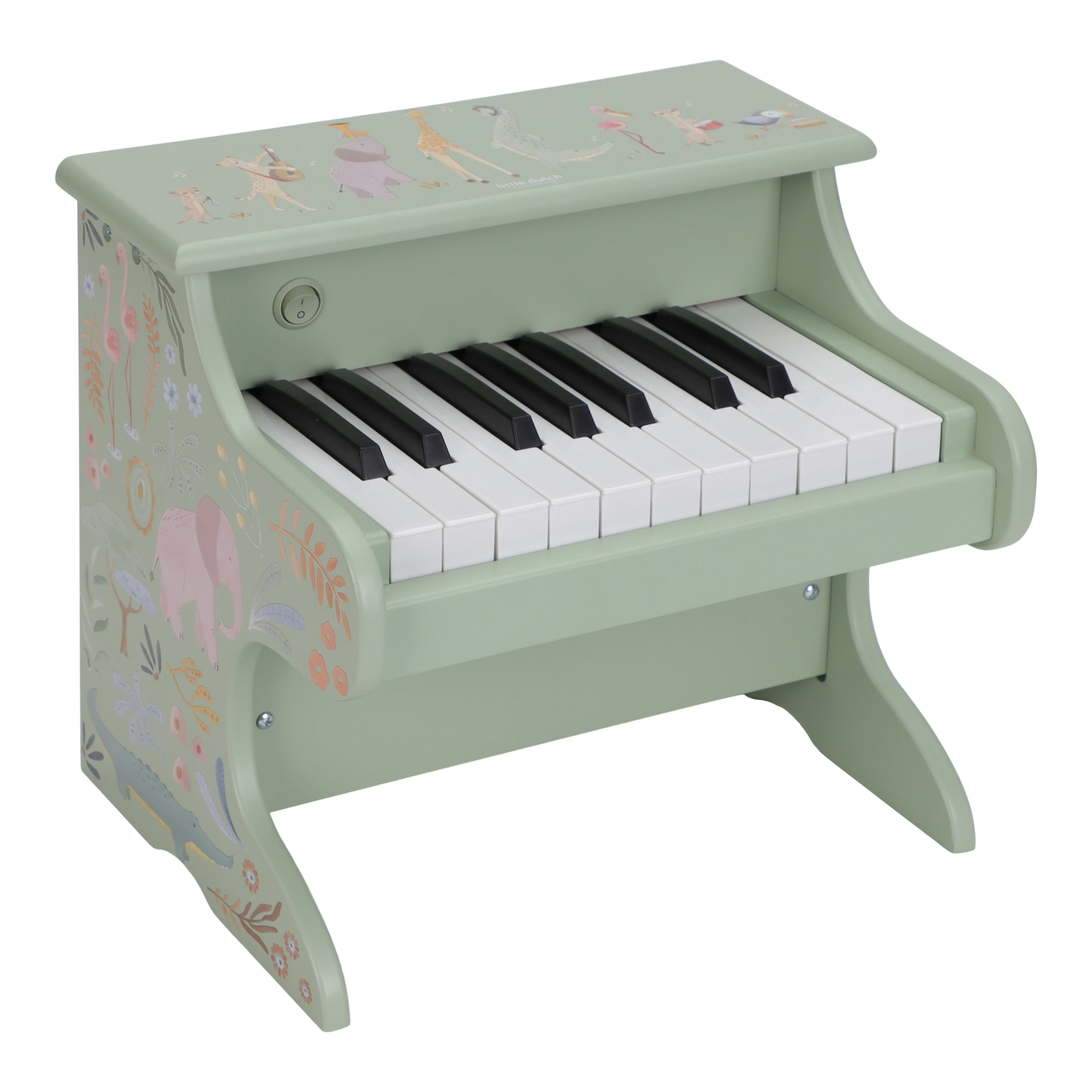 Little Dutch Wooden Piano Green - Safari Friends