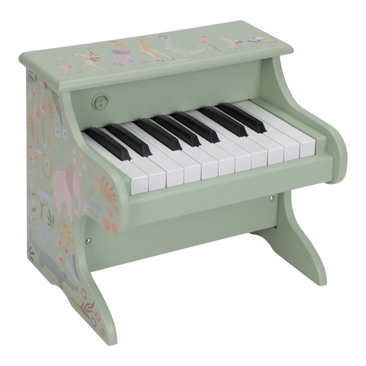 Little Dutch Wooden Piano Green - Safari Friends