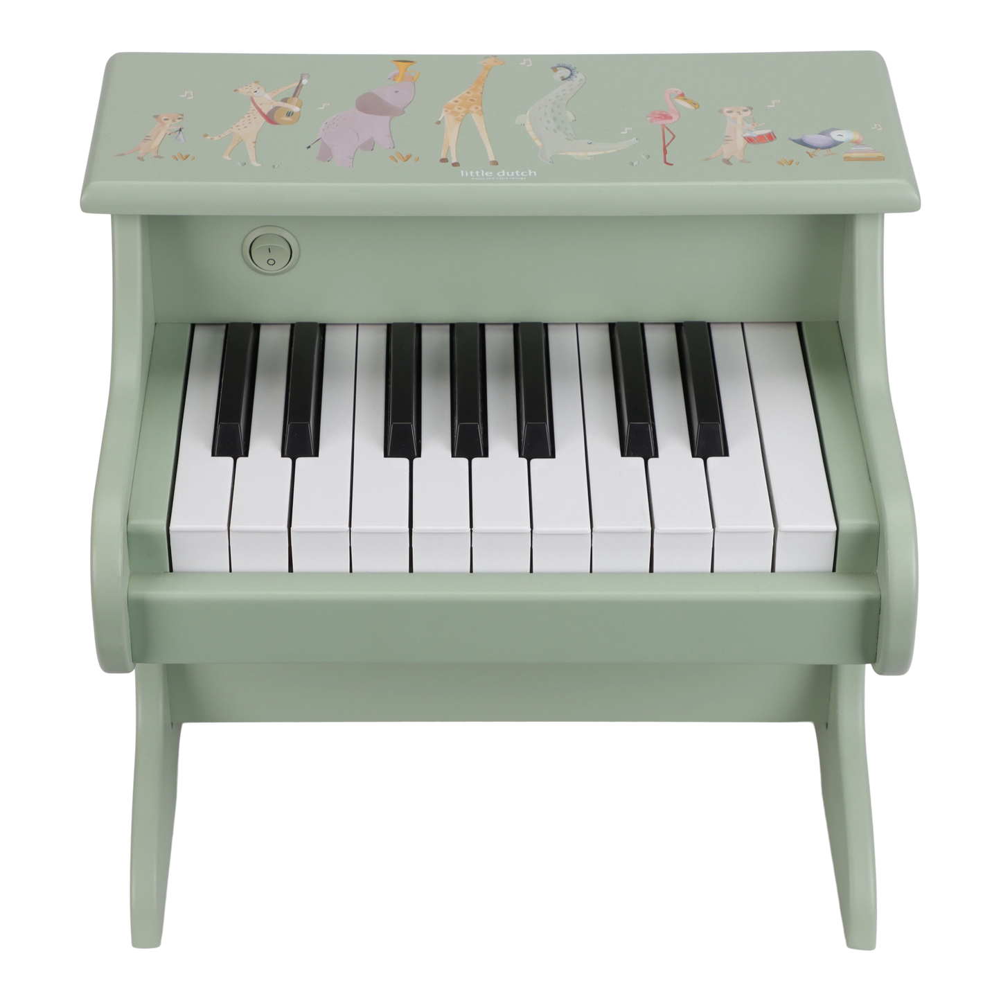 Little Dutch Wooden Piano Green - Safari Friends