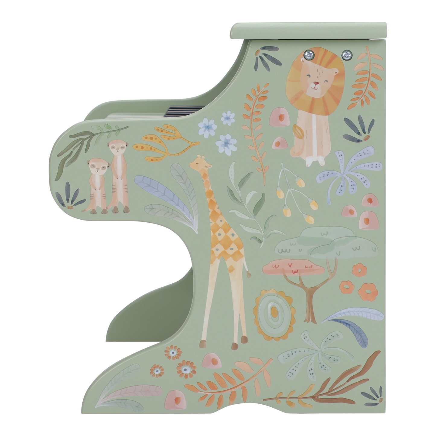 Little Dutch Wooden Piano Green - Safari Friends