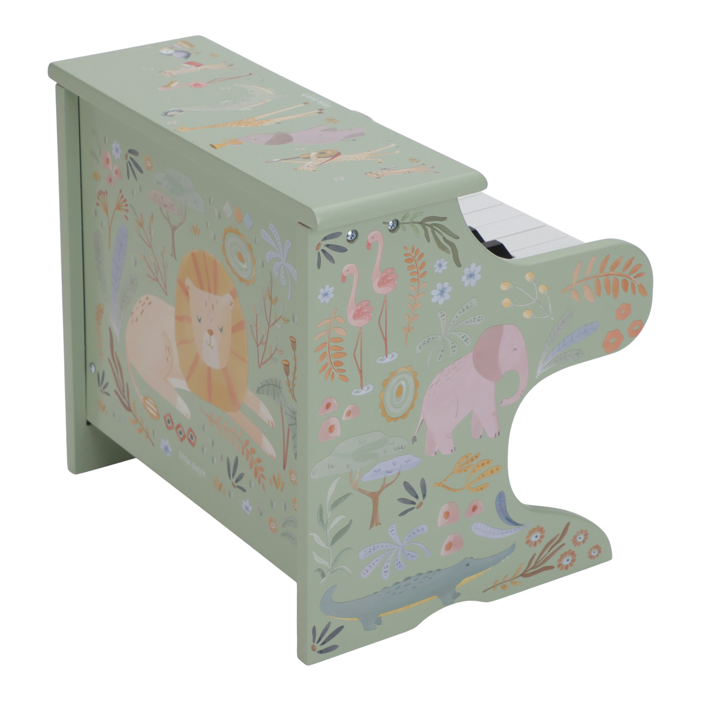 Little Dutch Wooden Piano Green - Safari Friends