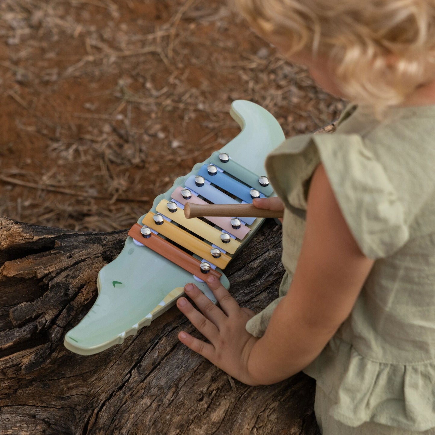 Little Dutch Xylophone Crocodile- Safari Friends