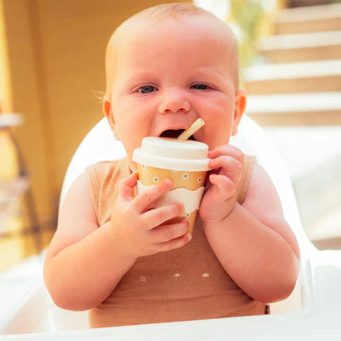 Chino Club Yellow Daisy 4oZ Babychino Cup